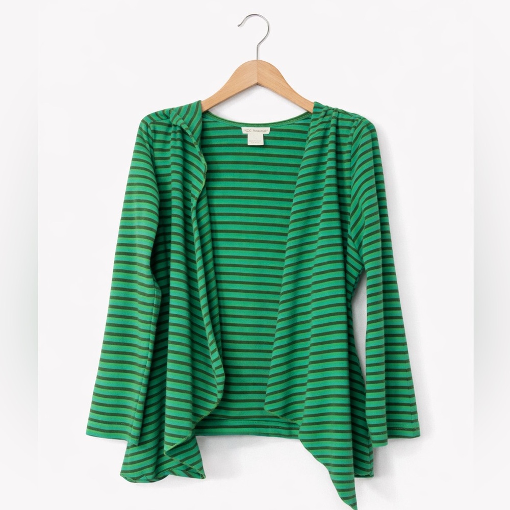 KCParker Cotton Jacket. Size Small. Good condition. Green stripe